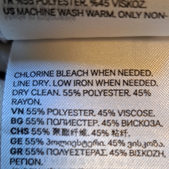 H&M Satin Kaftan Dress Beige V-Neck Midi Drapey Slouchy Oversized Boho Sz XXL - Picture 11 of 11